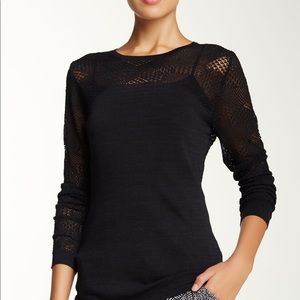 Catherine Malandrino Patchwork Pointelle Top
